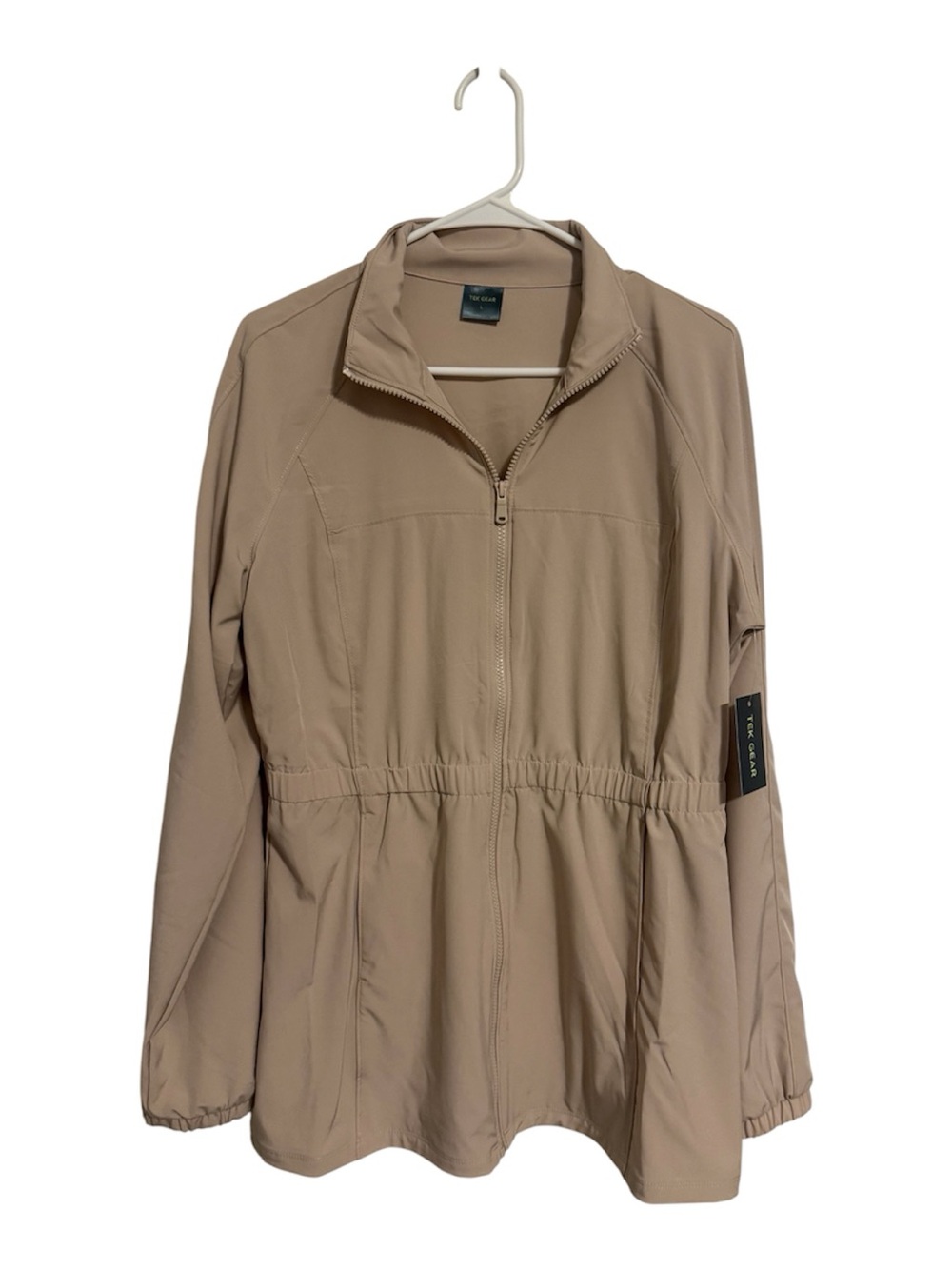 tek gear Women's Tan Utility Zip Jacket